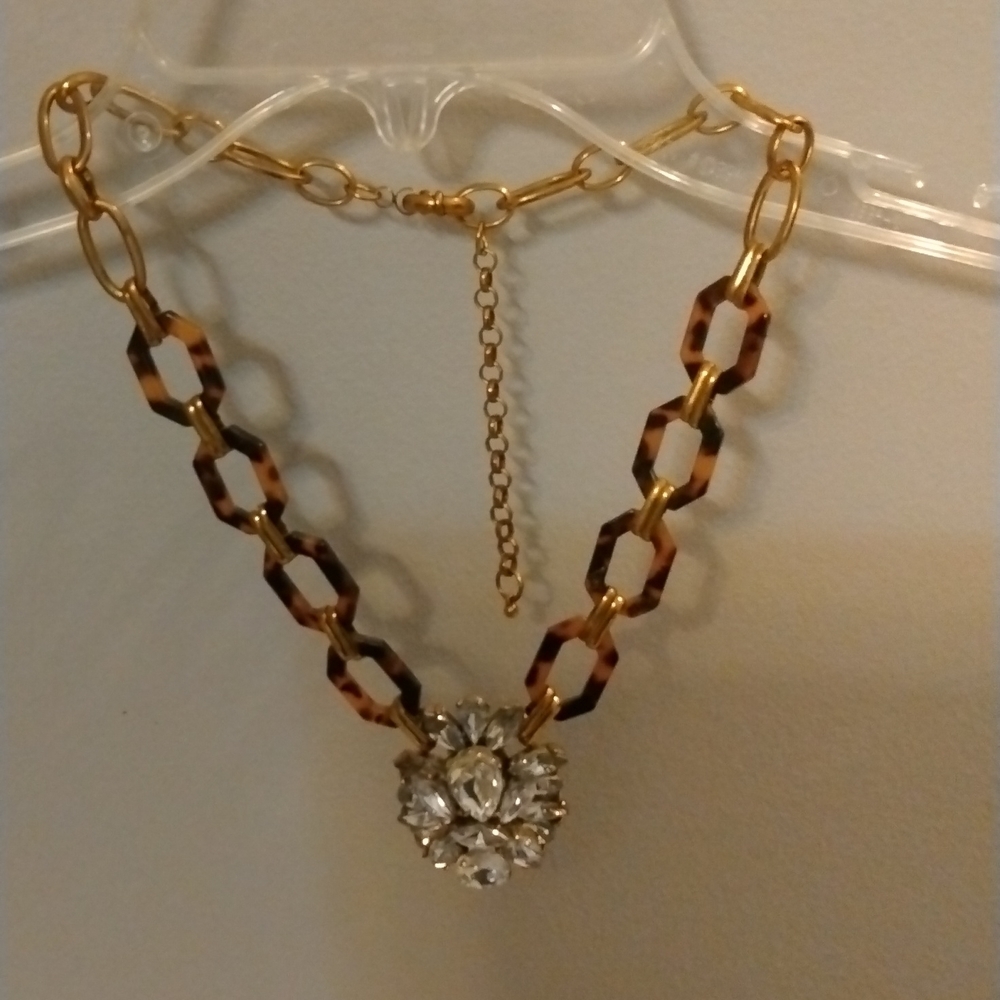 Rhinestone vintage costume jewelry necklace